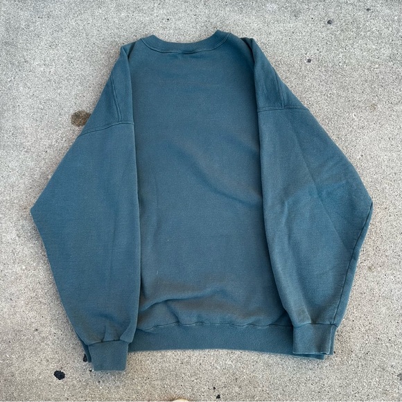 Vintage 90s Russell Athletic Blank Streetwear Crewneck Made in USA Sweatshirt XL - Picture 8 of 12